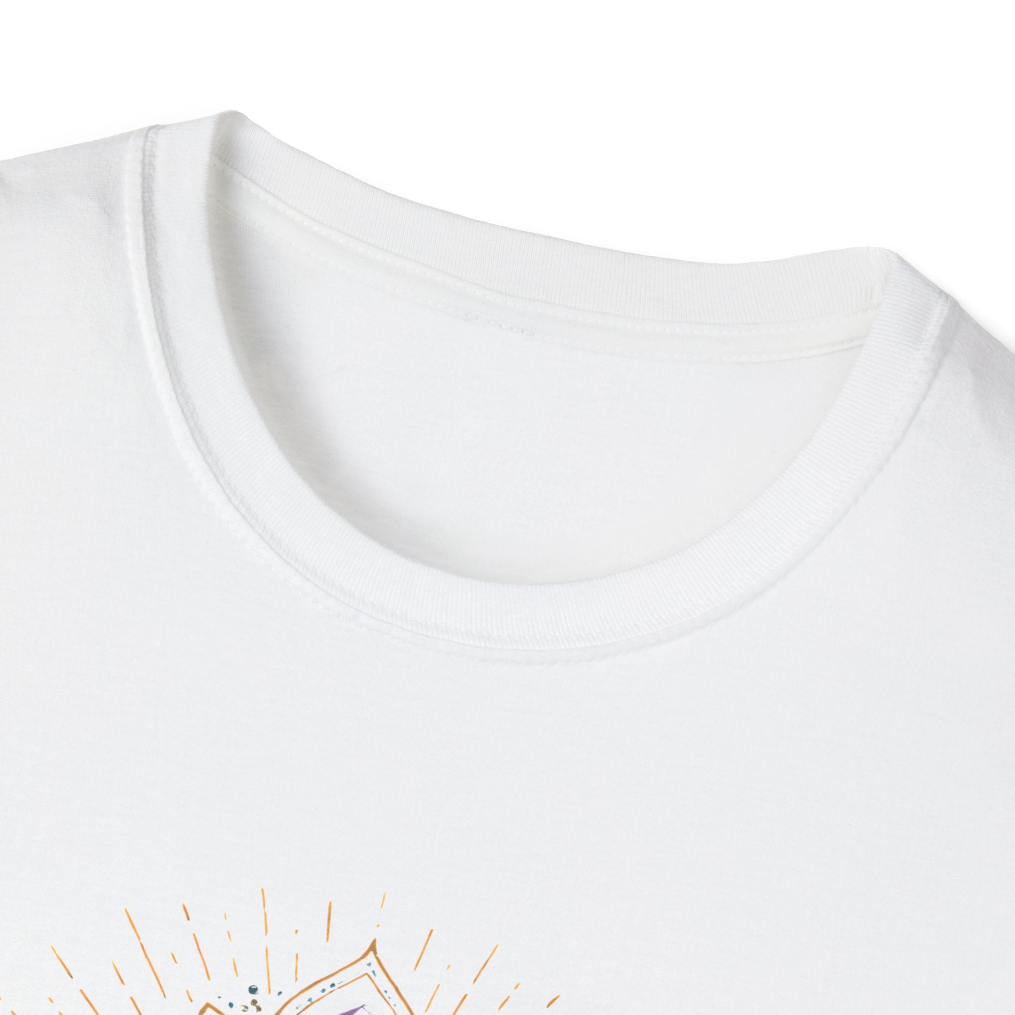 Blue Meditating Woman T-Shirt