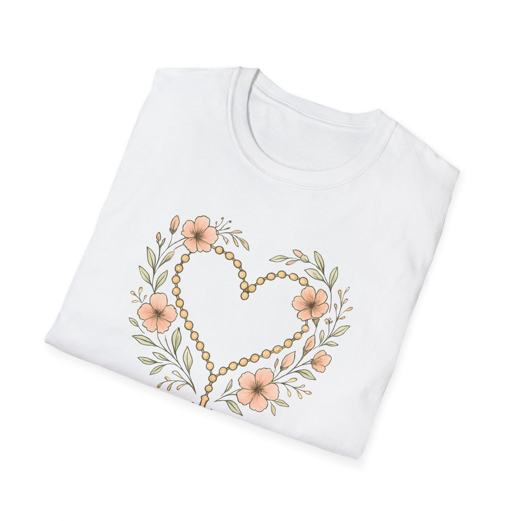 Floral Heart Rosary T-Shirt