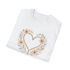 Floral Heart Rosary T-Shirt