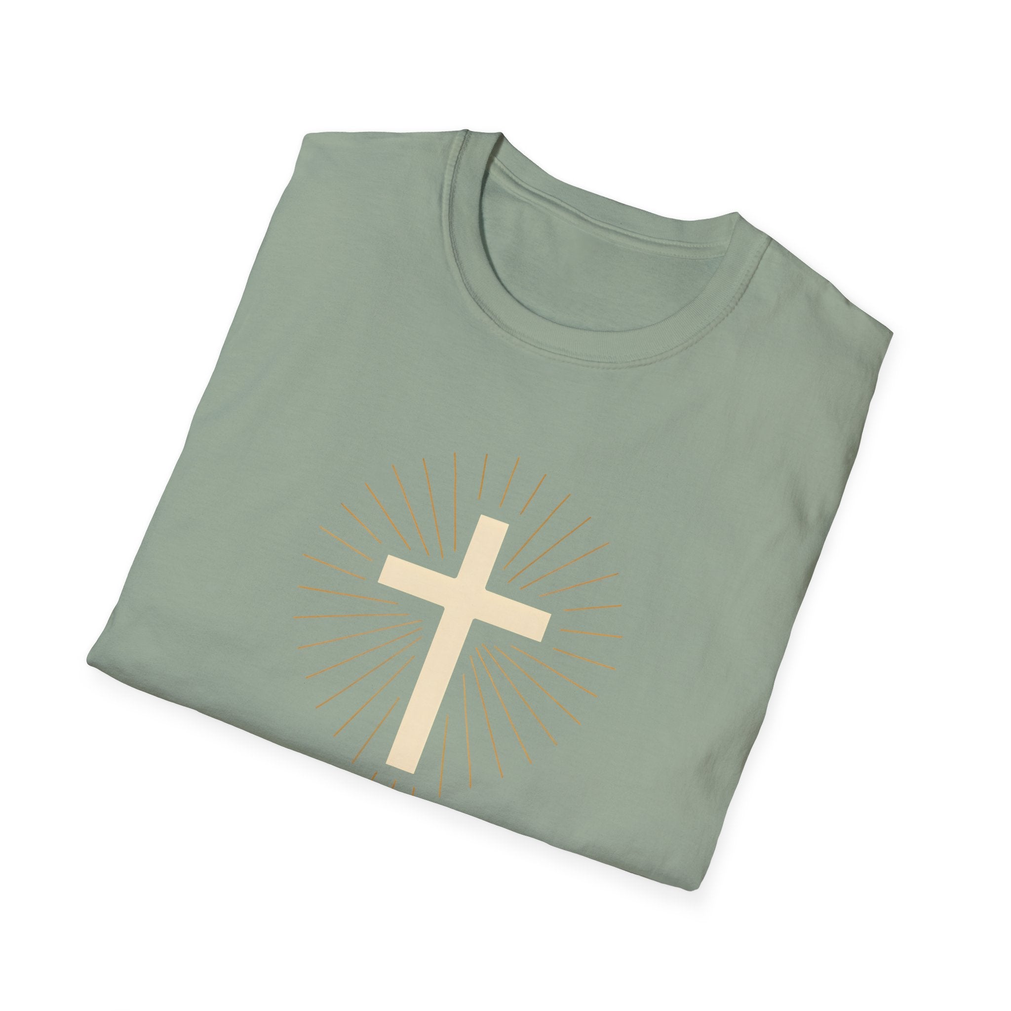 Radiant gold cross T-Shirt