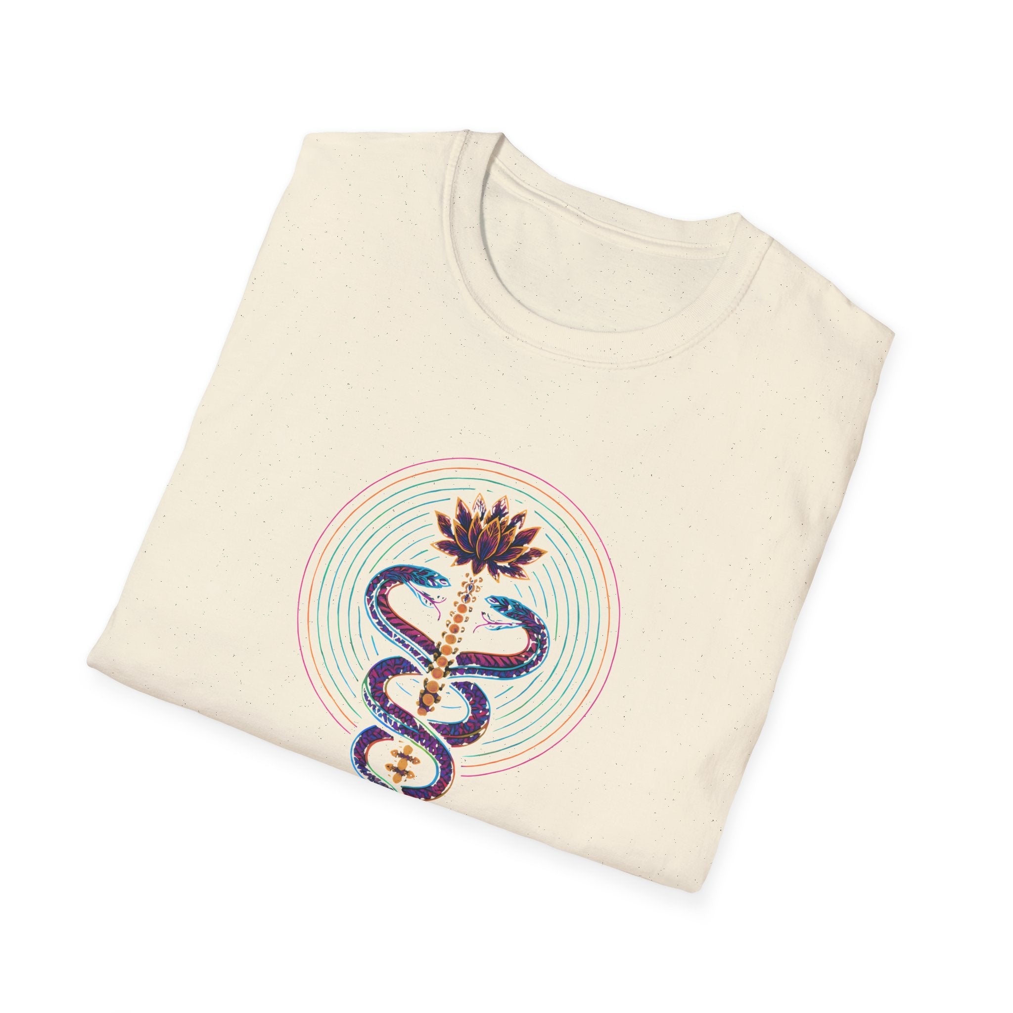 Serpents Around Lotus T-Shirt