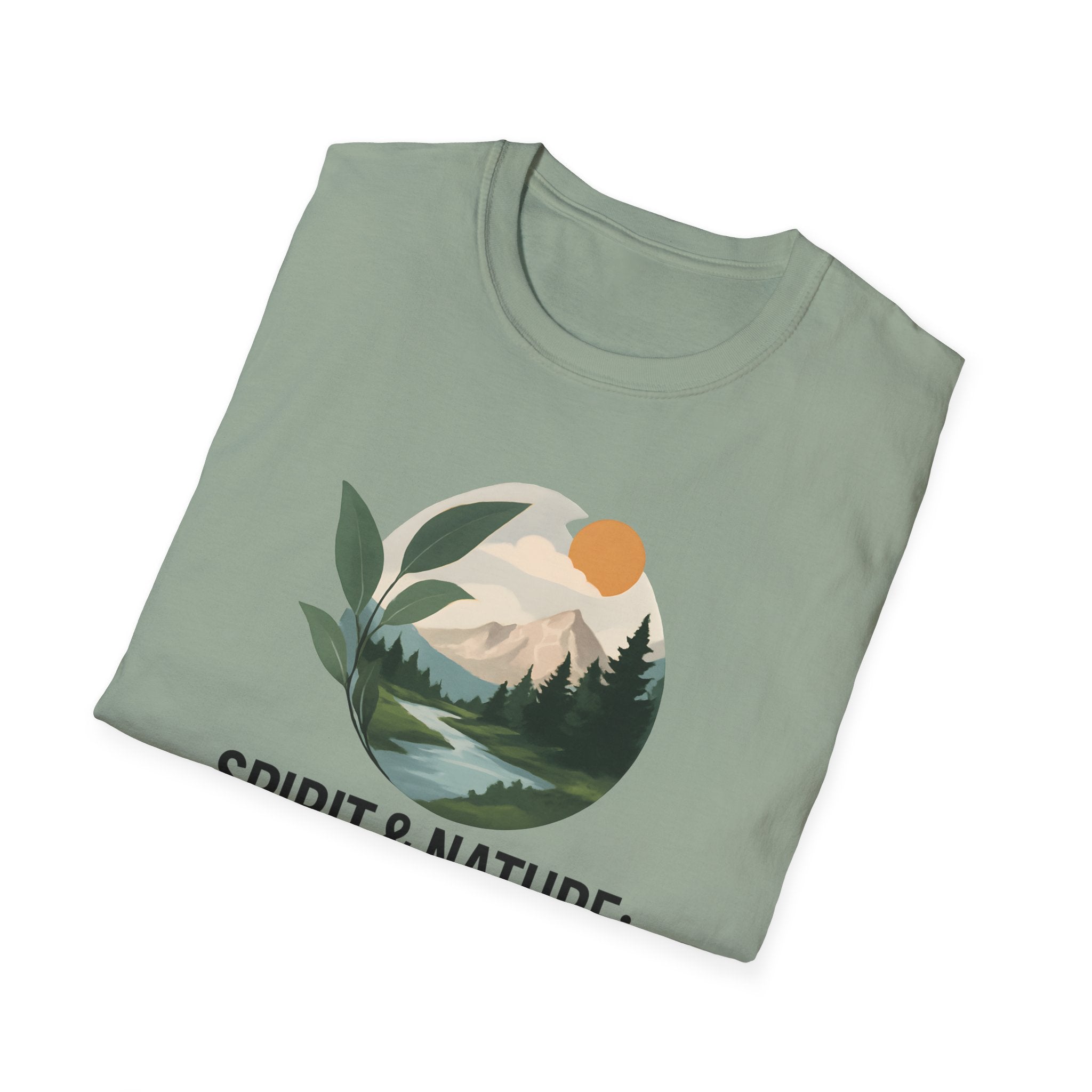 Mountain River Landscape T-Shirt