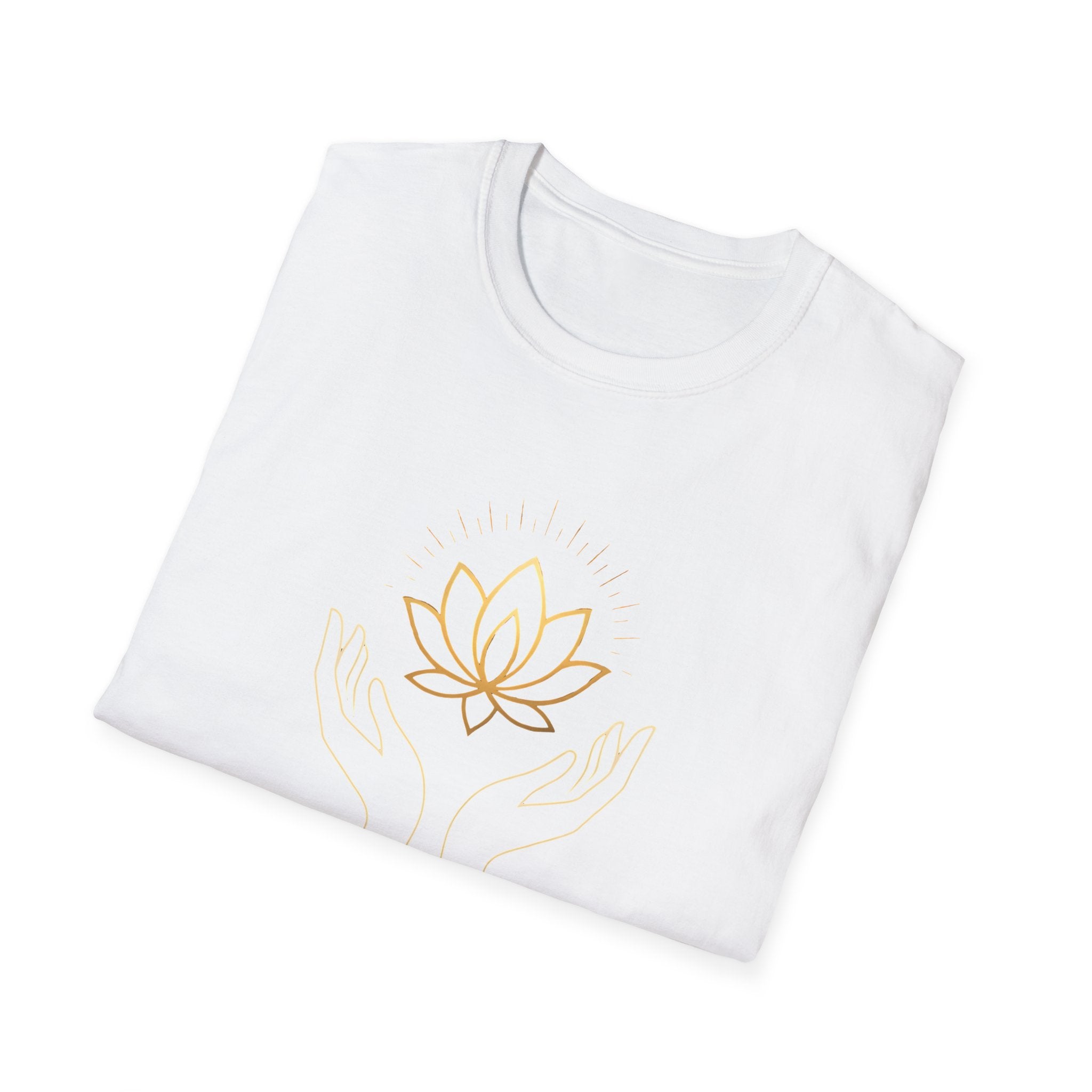 Cradling Golden Lotus T-Shirt