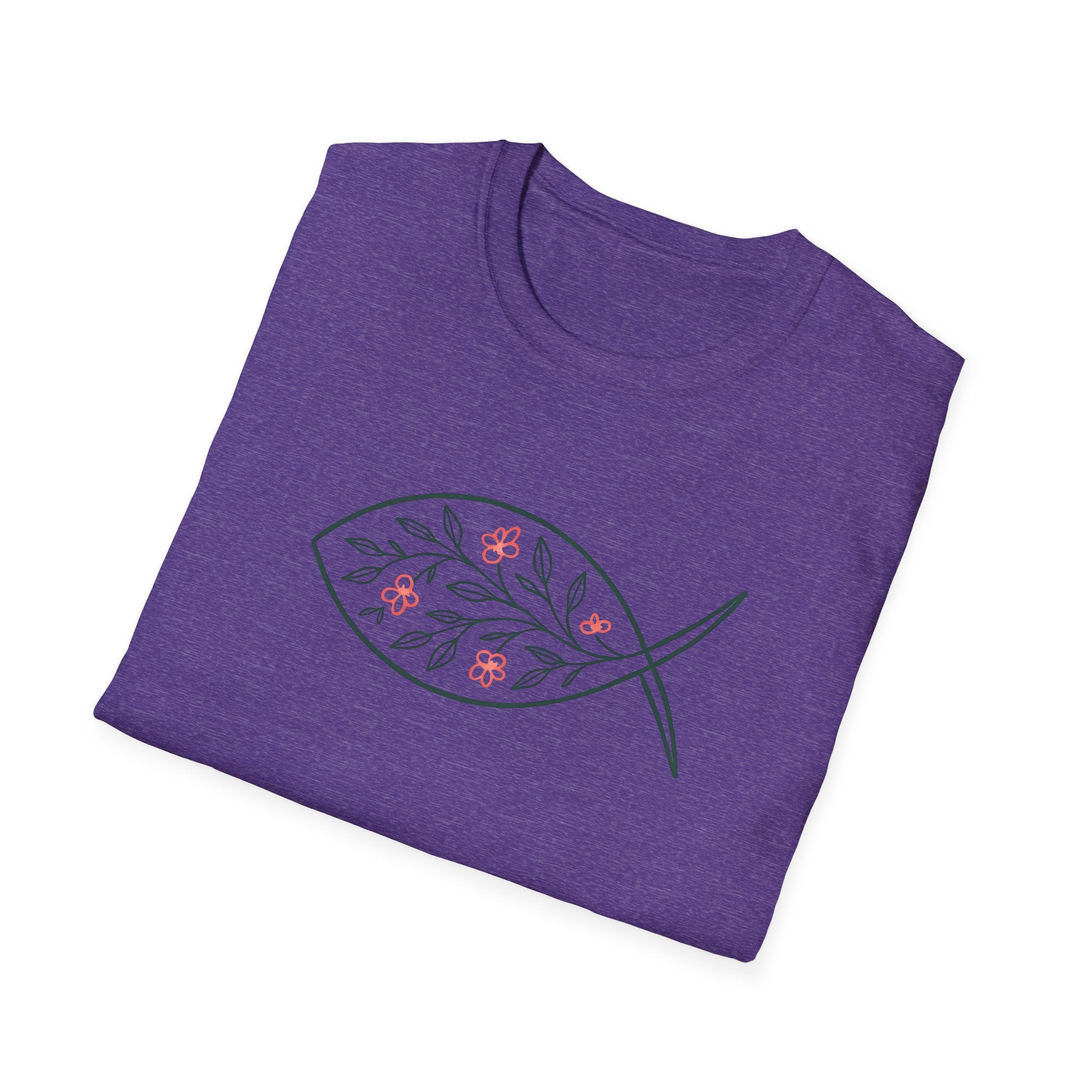 Floral Leaf Fish T-Shirt