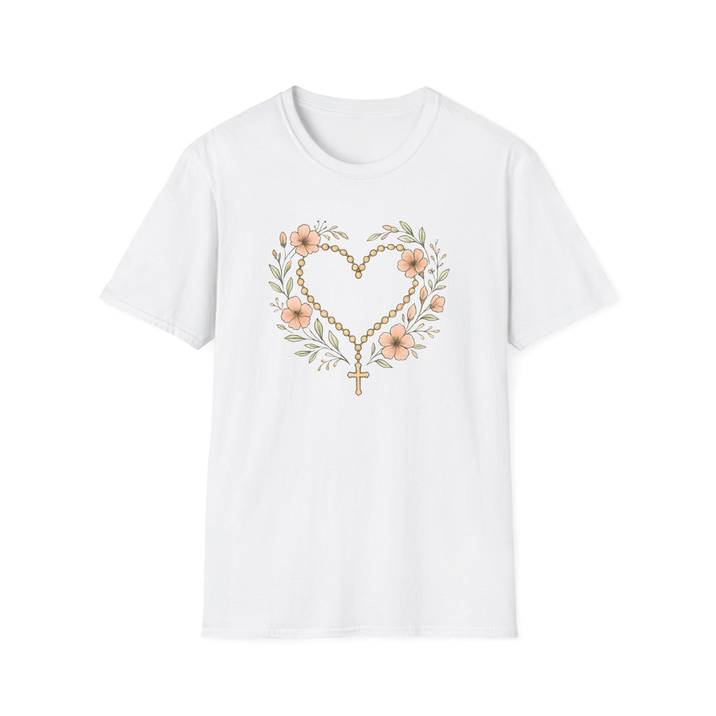 Floral Heart Rosary T-Shirt
