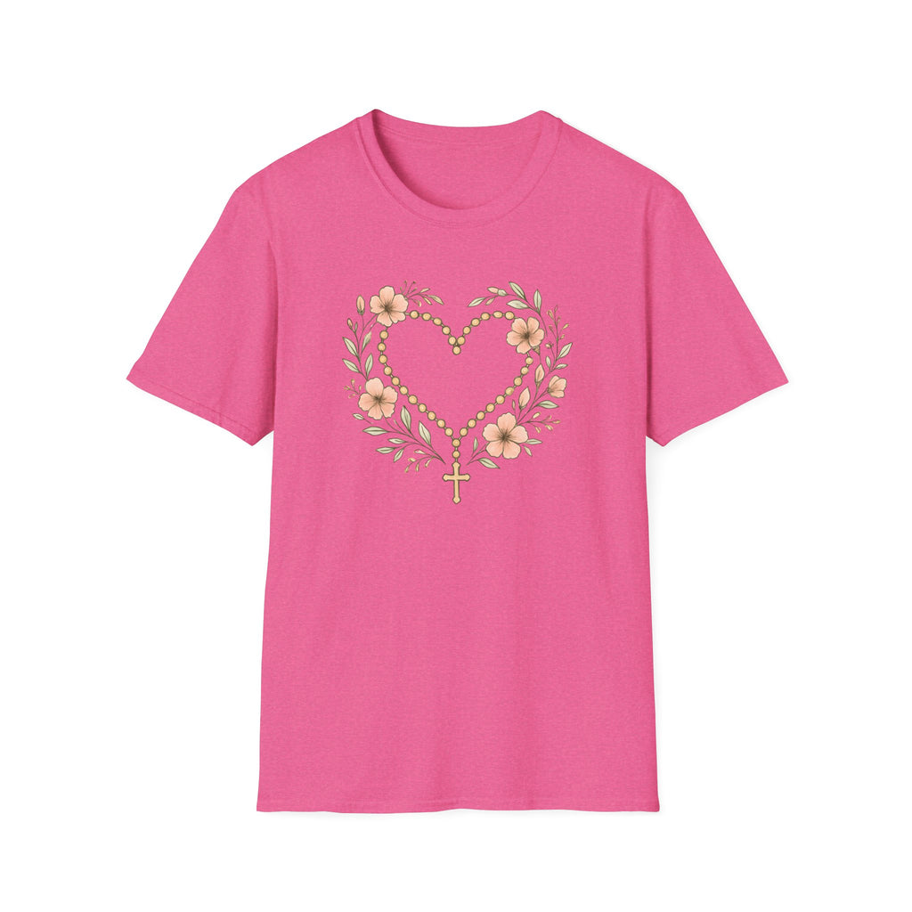 Floral Heart Rosary T-Shirt