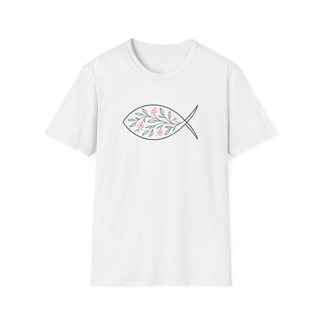 Floral Leaf Fish T-Shirt