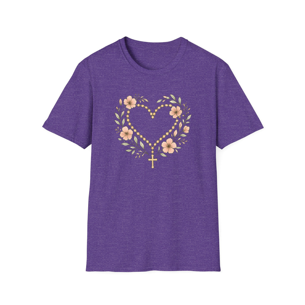 Floral Heart Rosary T-Shirt