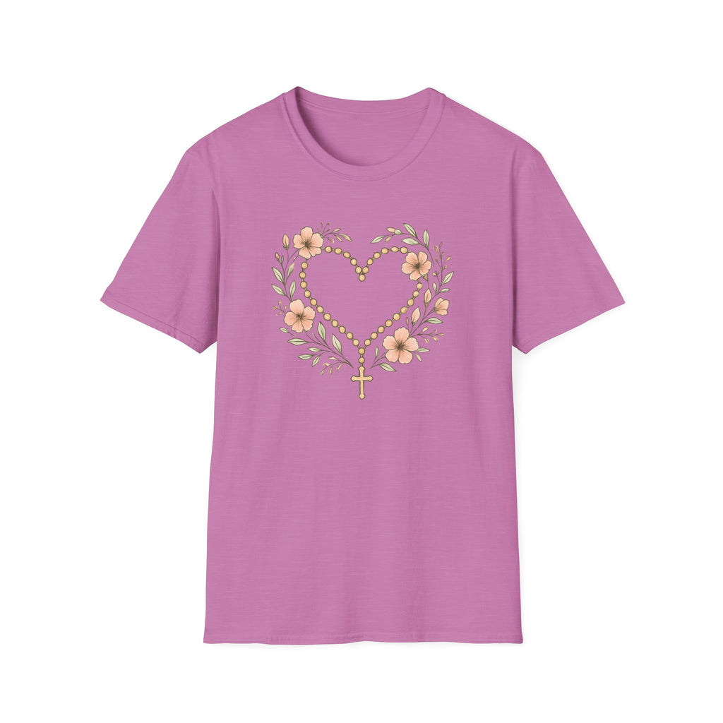 Floral Heart Rosary T-Shirt