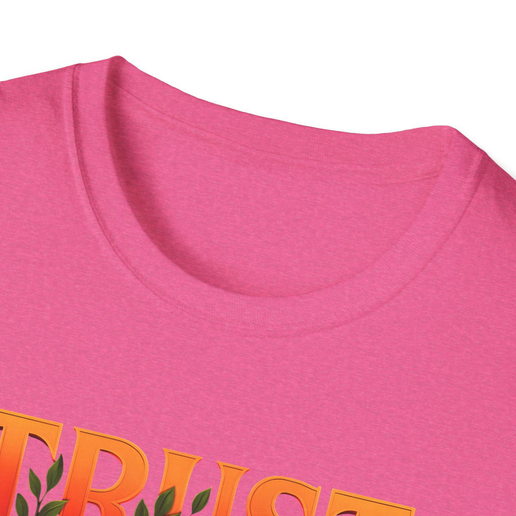 Trust God Floral Design T-Shirt