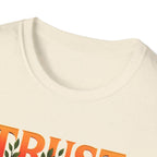 Trust God Floral Design T-Shirt