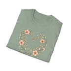 Floral Heart Rosary T-Shirt